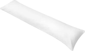 vidaXL Tvarovaný vankúš pre spanie na boku, 40×145 cm, biely 131582