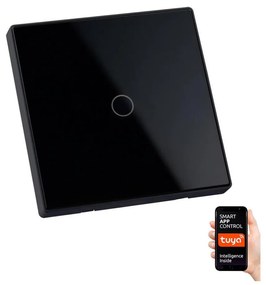Dotykový spínač jednopólový SMART 800W/230V čierna Wi-Fi Tuya