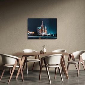 Sklenený obraz stavby v Rusku (70x50 cm)