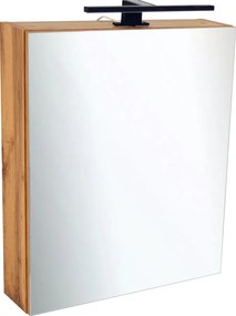 Comodo Zrkadlová skrinka Ideal OW 50 ZS LED-B s osvetlením Any LED 30 B, čierna