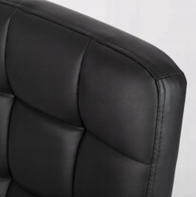 Čierne kožené kancelárske kreslo G401