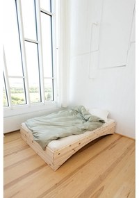 Dvojlôžková posteľ z borovicového dreva bez čela 140x200 cm v prírodnej farbe Orbit – Karup Design