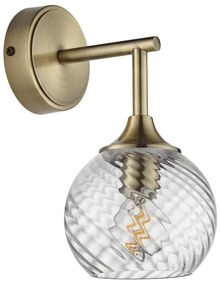 Endon 103173 - Nástenné svietidlo ALLEGRA 1xE14/7W/230V mosadz/číra