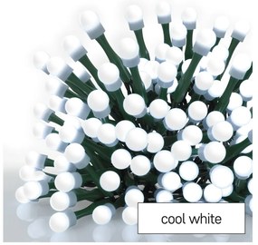 Vianočná reťaz LED 8 m, studená biela