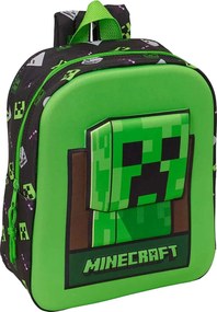 Detský 3D batôžtek pre predškolákov Minecraft – motív Creeper - 6L