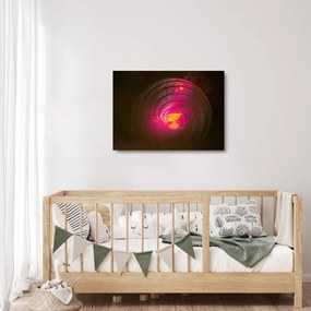 Sklenený obraz - abstrakcie špirály (70x50 cm)
