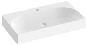 Umývadlo Ravak Lite 80x45 cm otvor pre batériu, bez prepadu XJX01280005