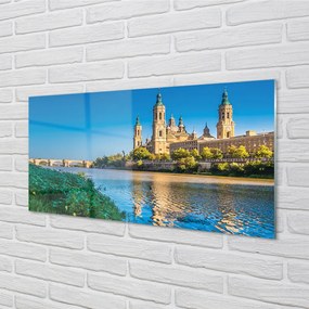 Nástenný panel  Španielsko Katedrála rieky 125x50 cm