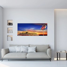 Obraz - Večerný bar (120x50 cm)