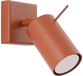 Sollux SL.1506 - Nástenné bodové svietidlo RING 1xGU10/10W/230V červená