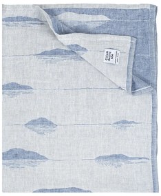 Ľanový uterák Merellä, modrý rain, Rozmery  95x180 cm