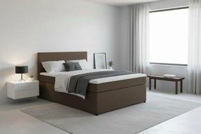 XXXLutz BOXSPRINGOVÁ POSTEĽ, 140/200 cm hnedá MID.YOU - Online Only spálne - 000044002908