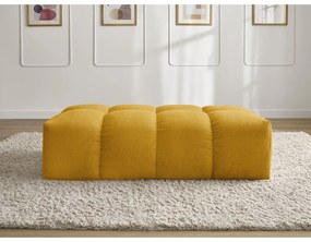 Ženilková podnožka v horčicovej farbe Everest – Bobochic Paris