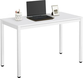 Biely jedálenský stôl s bielou doskou TESSA 120x60 cm