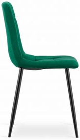 Zamatová stolička BEOGRAD zelená