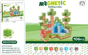 Magnetická stavebnica MAGNETIC Príroda, 106 dielikov