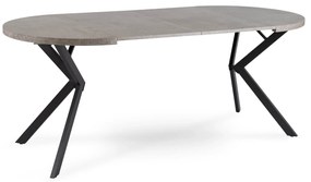 PROXIMA.store - Okrúhly rozkladací stôl LUGO FARBA: biela, FARBA NÔH: zlatá