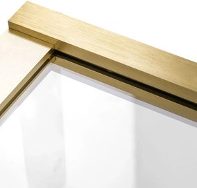 Vaňová zástena REA ELEGANT 70 cm, zlatá kartáčovaná/transparent