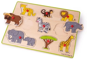 Bigjigs Toys Vkladacie puzzle safari