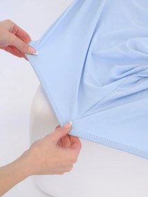 Jersey plachta Classic 120 x 200 cm – svetlo modrá