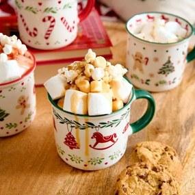 Hrnček UNIS s hojdacím koníkom a zeleným uškom 711169 400 ml