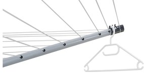 Vonkajší sušiak na bielizeň v striebornej farbe 50 m LinoLift 500 – LEIFHEIT