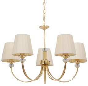 Toolight Toolight, stropná lampa 5xE14 APP1014-5CP, béžová, OSW-05557