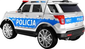 Ramiz Detské policajné SUV na batérie na diaľkové ovládanie + sirény + svetlá + megafón