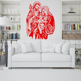 Veselá Stena Samolepka Ježiško Farba: červená, Veľkosť: 100 x 75 cm