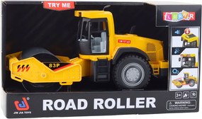 LEAN Toys Stavebný valec Cestné torzné valce Svetlá Zvuky Žltá