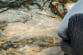 Koberec OMEGA ELIAN mramor, zelený kruh