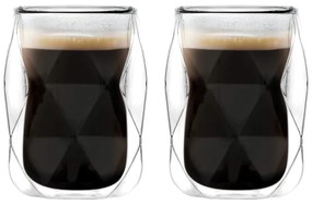 Dvojstenné hrnčeky na espresso v súprave 2 ks 100 ml Geo – Vialli Design