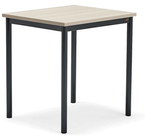 Stôl SONITUS PLUS, 700x600x720 mm, akustický HPL - jaseň, antracit