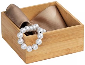 Organizér do šuplíku kuchyně i koupelny, příborník BAMBOOZ 15 x 15 x 7 cm