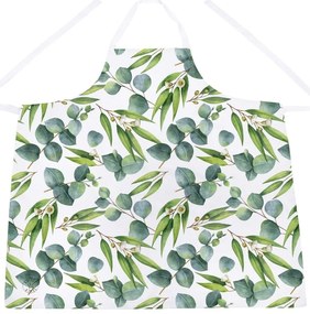 Zelená bavlnená zástera Butter Kings Floating Eucalyptus