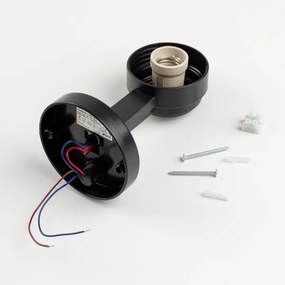 Brilagi - Vonkajšie nástenné svietidlo so senzorom HARBOR 1xE27/40W/230V IP33 čierne/číre