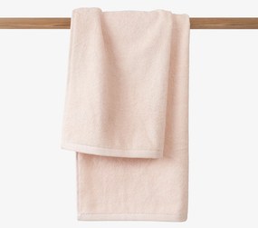 Goldea bavlnený froté uterák / osuška soft bez bordúry – svetlo ružový 50 x 100 cm