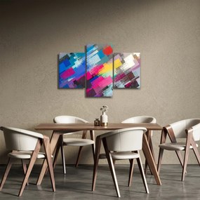 Obraz - Farebné ťahy štetcom (90x60 cm)