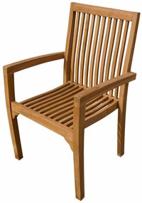 Stohovateľné kreslo RIVIERA teak natural