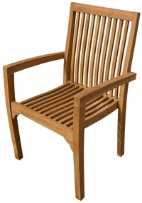 Stohovateľné kreslo RIVIERA teak natural