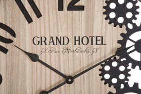 Nástenné hodiny Grand 60 cm hnedé/čierne