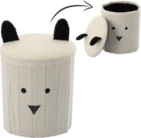 CH Taburetka s úložným priestorom Teddy - biela