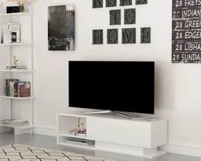 TV skrinka DAMLA 120 cm biela