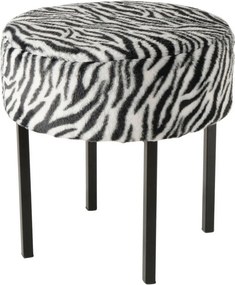 XXXLutz TABURETKA, kov, textil, 44/44/43 cm - Kreslá - 0048855307