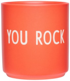 DESIGN LETTERS Porcelánový hrnček Orange You Rock 300 ml