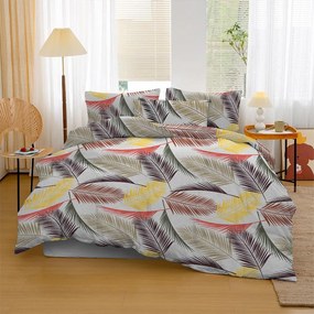 Bavlnené posteľné obliečky feather 4-dielne