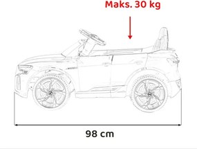 Elektrické autíčko Audi SQ8 žlté