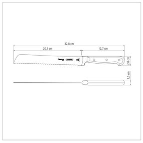 Nôž na pečivo Tramontina Century 20cm