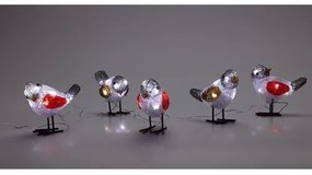 Svetelná vonkajšia dekorácia Birds 40 LED, studená biela
