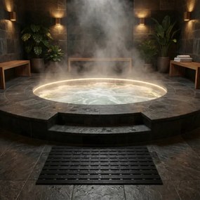 Kúpeľňová predložka čierna